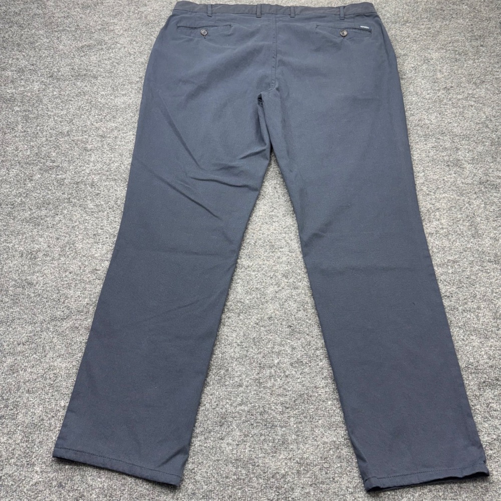 Bruhl Venice B Turn Mens Navy Blue Textured Stretch Cotton Chino Pants 42R 58 - Picture 10 of 12